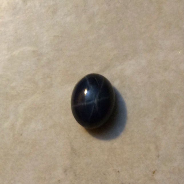 Dark Blue Oval Star Sapphire Oval Cabochon Loose Gemstone
